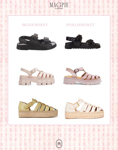 Spring sandal trends - dad sandals - chanel look for less - affordable fajsion 

#LTKunder100 #LTKSeasonal #LTKshoecrush