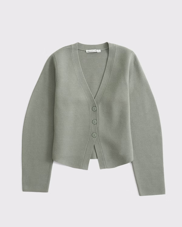 LuxeLoft Rounded Sleeve Cardigan | Abercrombie & Fitch (UK)