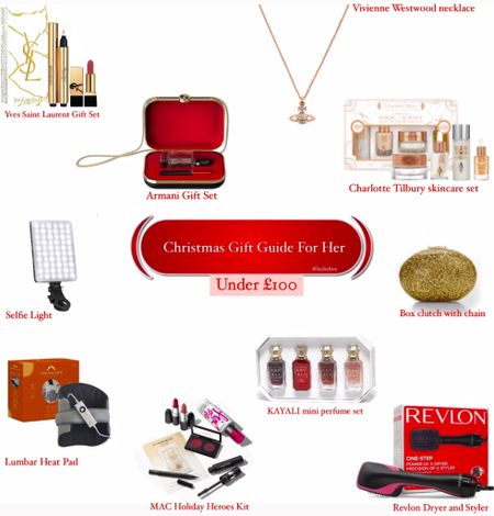 Christmas gift ideas for her 💗

All gifts are under £100 🎁
-
Gifts for friends, girlfriend, sister, mum, wife, niece and grandma 👩🏾‍🦱👩🏻👵🏻🧑🏼 

#LTKSeasonal #LTKGiftGuide #LTKfindsunder100