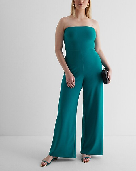 Strapless Wide Leg Jumpsuit | Express