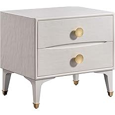 TOV Furniture Divine Modern 2 Drawer Nightstand, 25" White | Amazon (US)