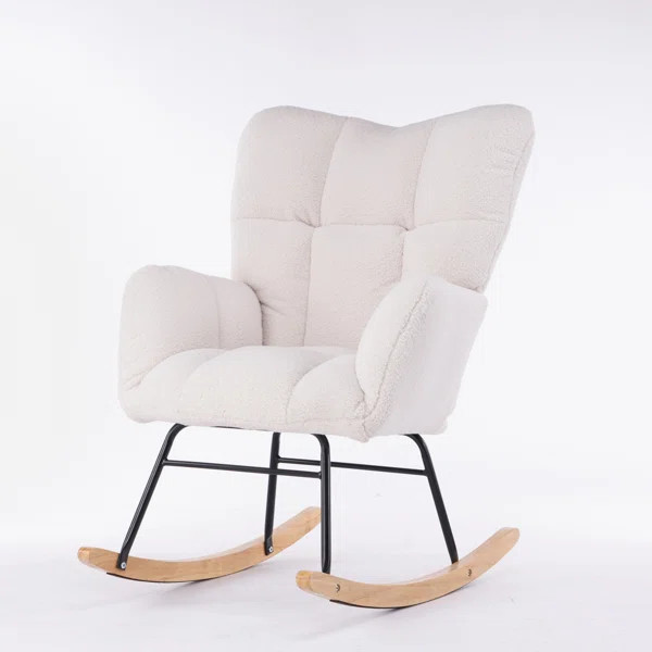 Ghyslain Upholstered Reclining Rocking Chair | Wayfair North America