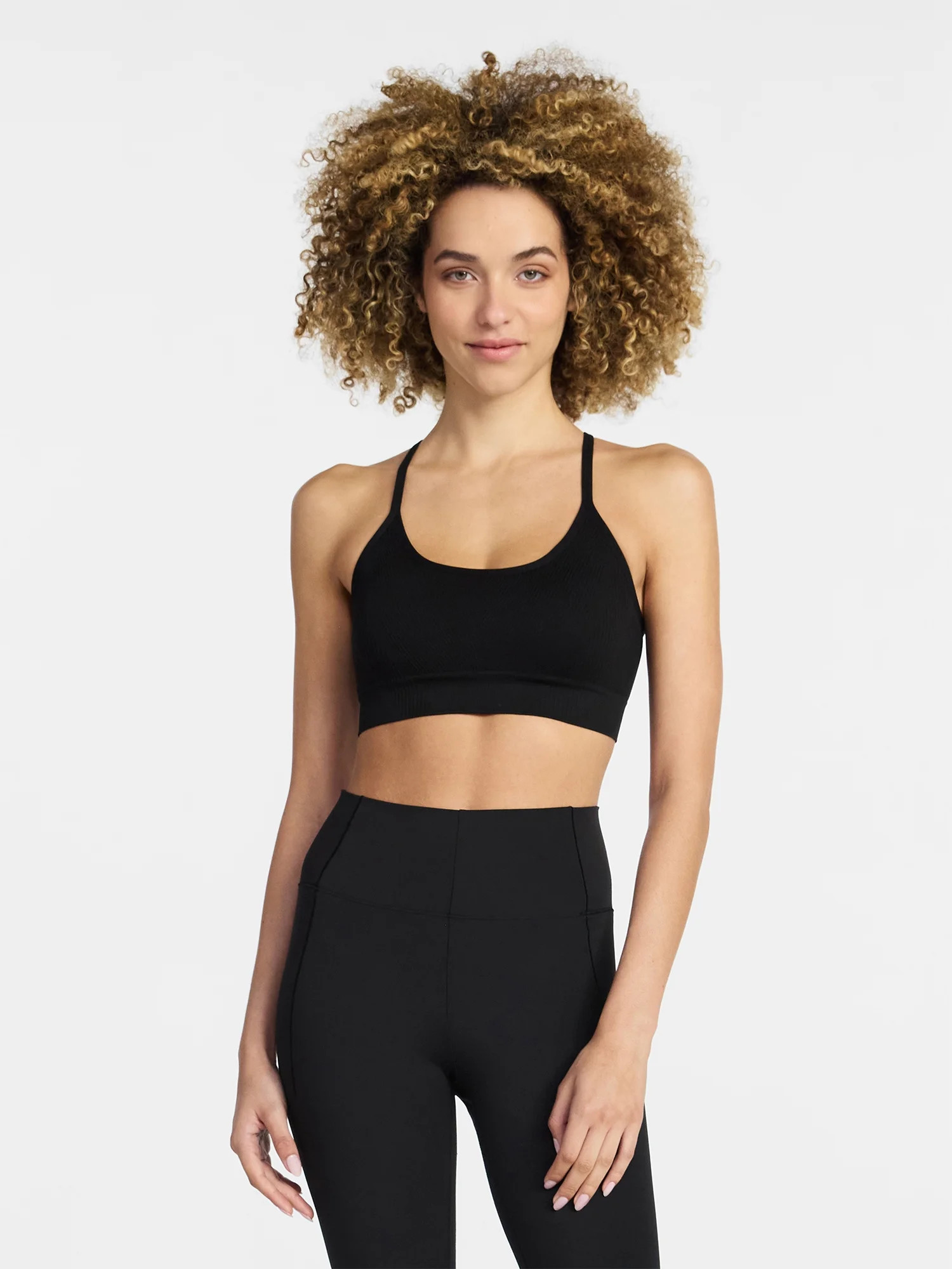 Avia Women's Low Support Seamless Textured Cami Sports Bra, Sizes XS-XXXL - Walmart.com | Walmart (US)
