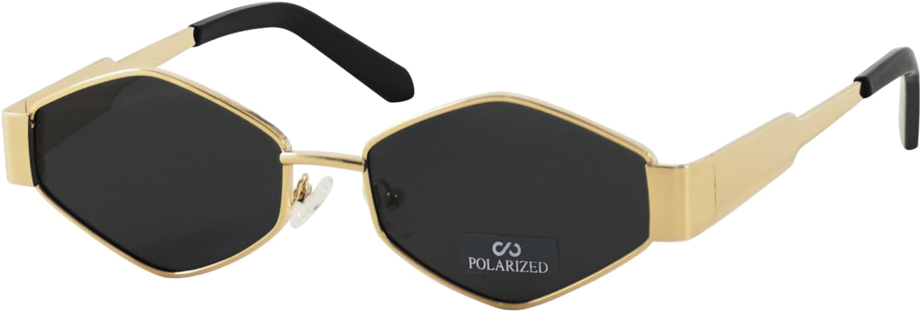JiSoo Polarized Womens Sunglasses Hexagon Gold Sunglasses Women 90s Sun Glasses Vintage Shades fo... | Amazon (US)
