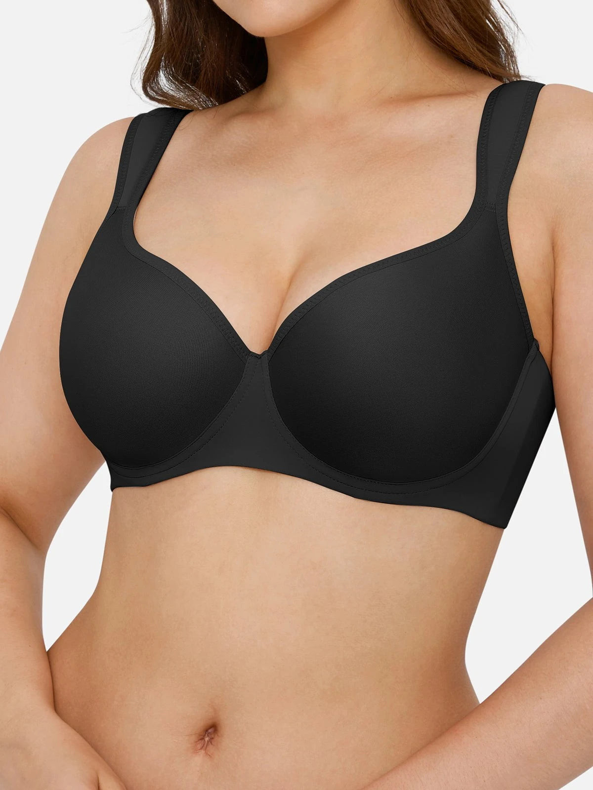 Full Figure Beauty Back Smoothing Bra - Black / 36C | Popilush