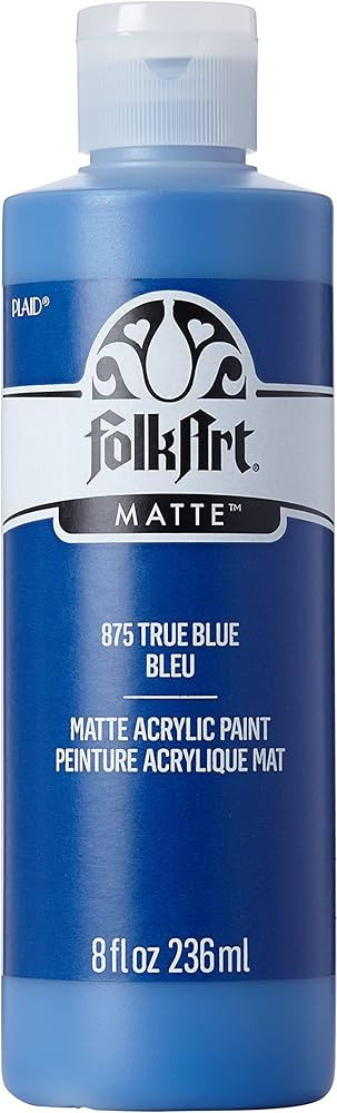FolkArt Acrylic Paint in Assorted Colors (8 oz), , True Blue | Amazon (US)
