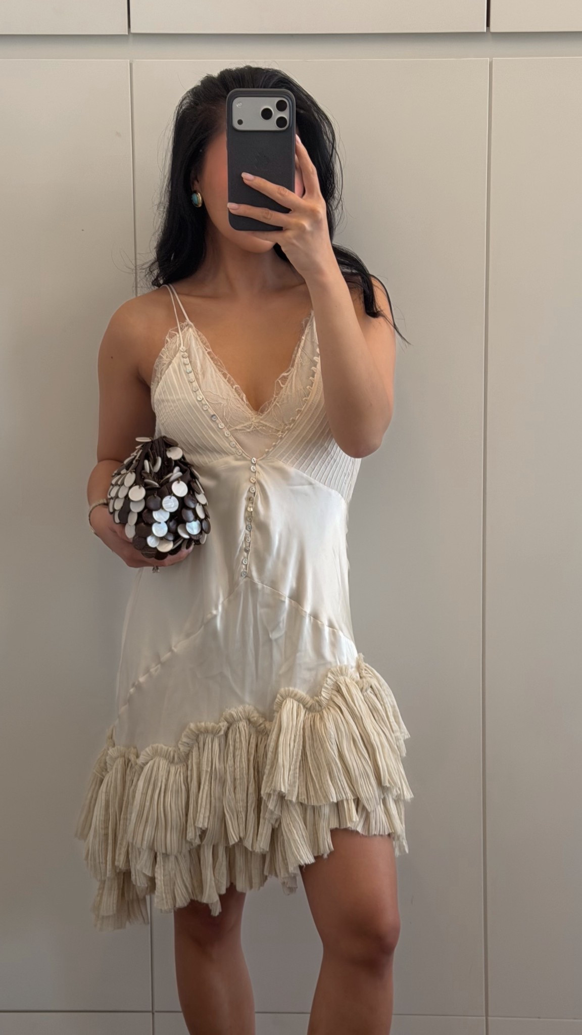 Asymmetric ruffle dress and I love that it has a slip look a like underneath!  

#LTKootd #LTKSeasonal #LTKWedding