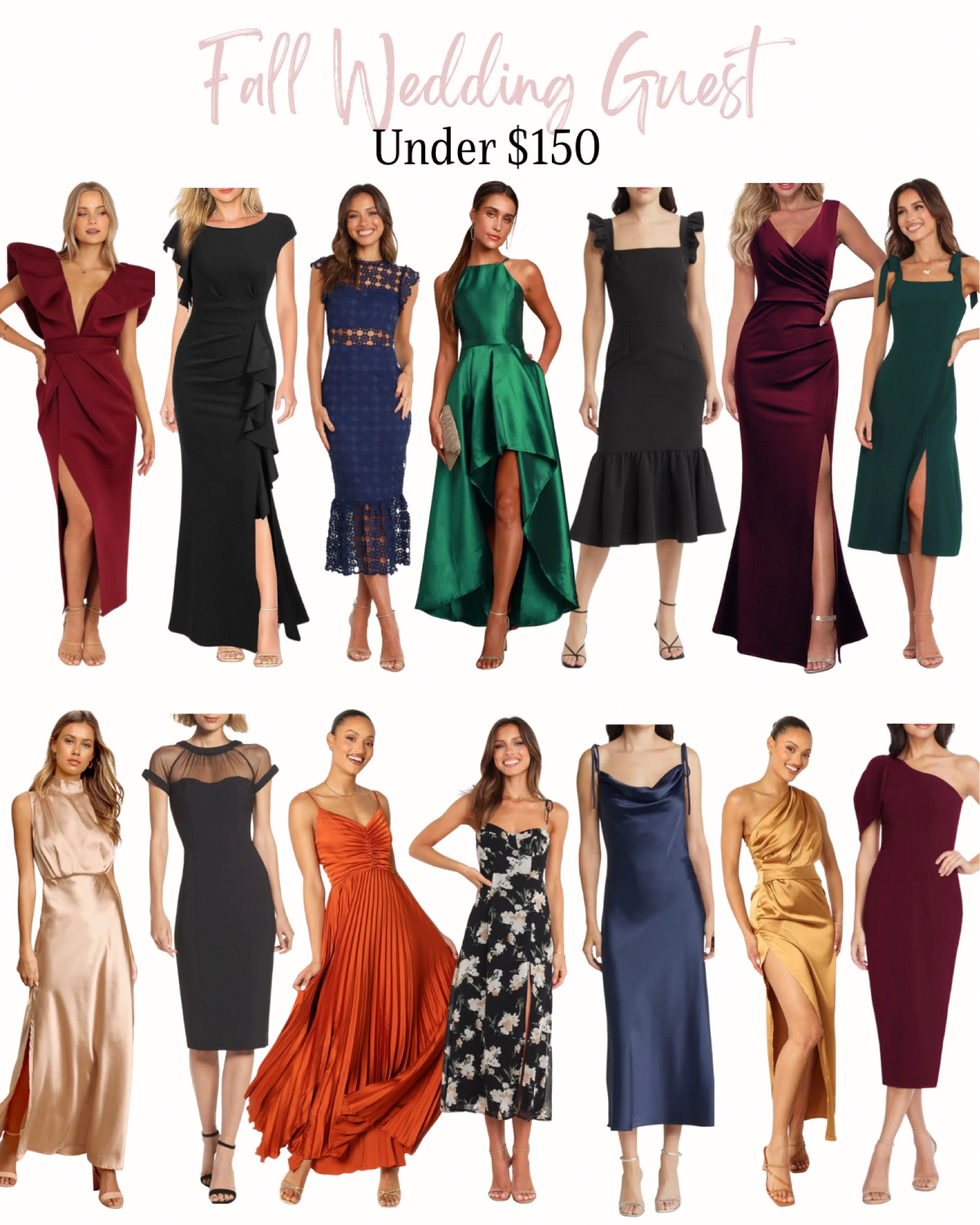 Fall Wedding Guest dresses under $150! Fall dresses, formal occasion

#LTKSeasonal #LTKwedding #LTKFind