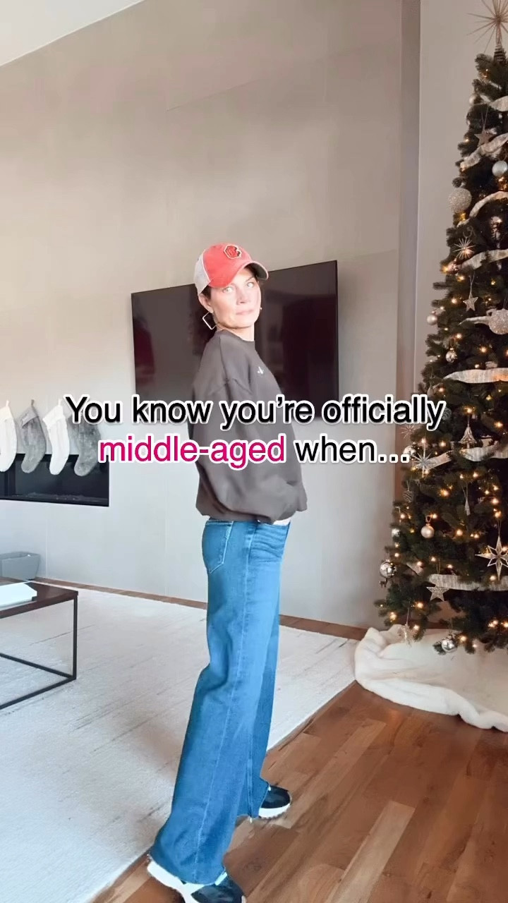 Baggy jeans, creative and a weighted vest…too 3 must haves for mid-life 😉
Welcome to the club ladies!!!! Follow me on IG for more midlife magic 

I’m 5’3 and wearing petite.

#LTKActive #LTKWatchNow #LTKOver40