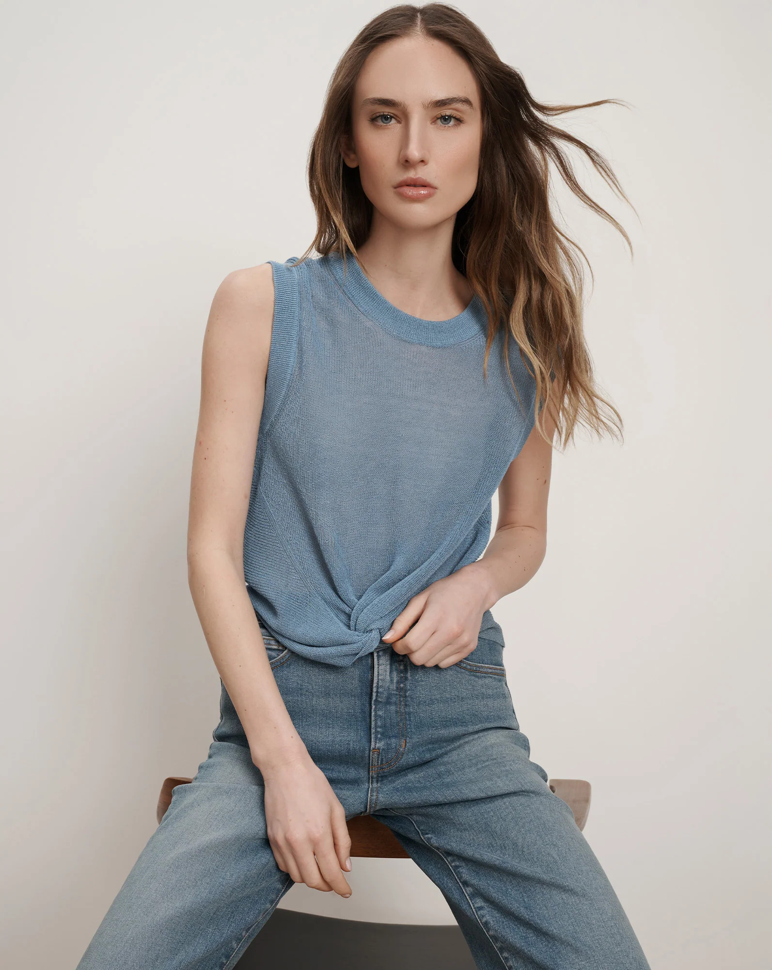 Kellen Twist-Front Sweater | Veronica Beard