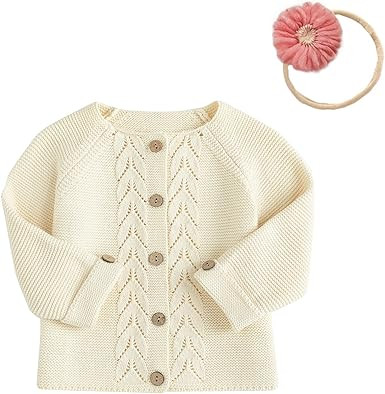 Simplee kids Baby Girls' Fall Winter Cardigan Sweaters Coats Outfits for Toddlers | Amazon (US)