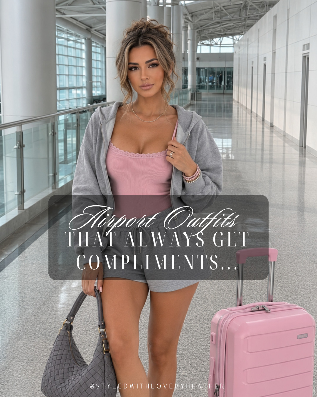 Airport style, but make it effortlessly chic. ✈️🤍 These travel outfits always get compliments. Save this for your next trip & shop every look in my LTK! 

 #LTKootd #LTKPetite #LTKTravel