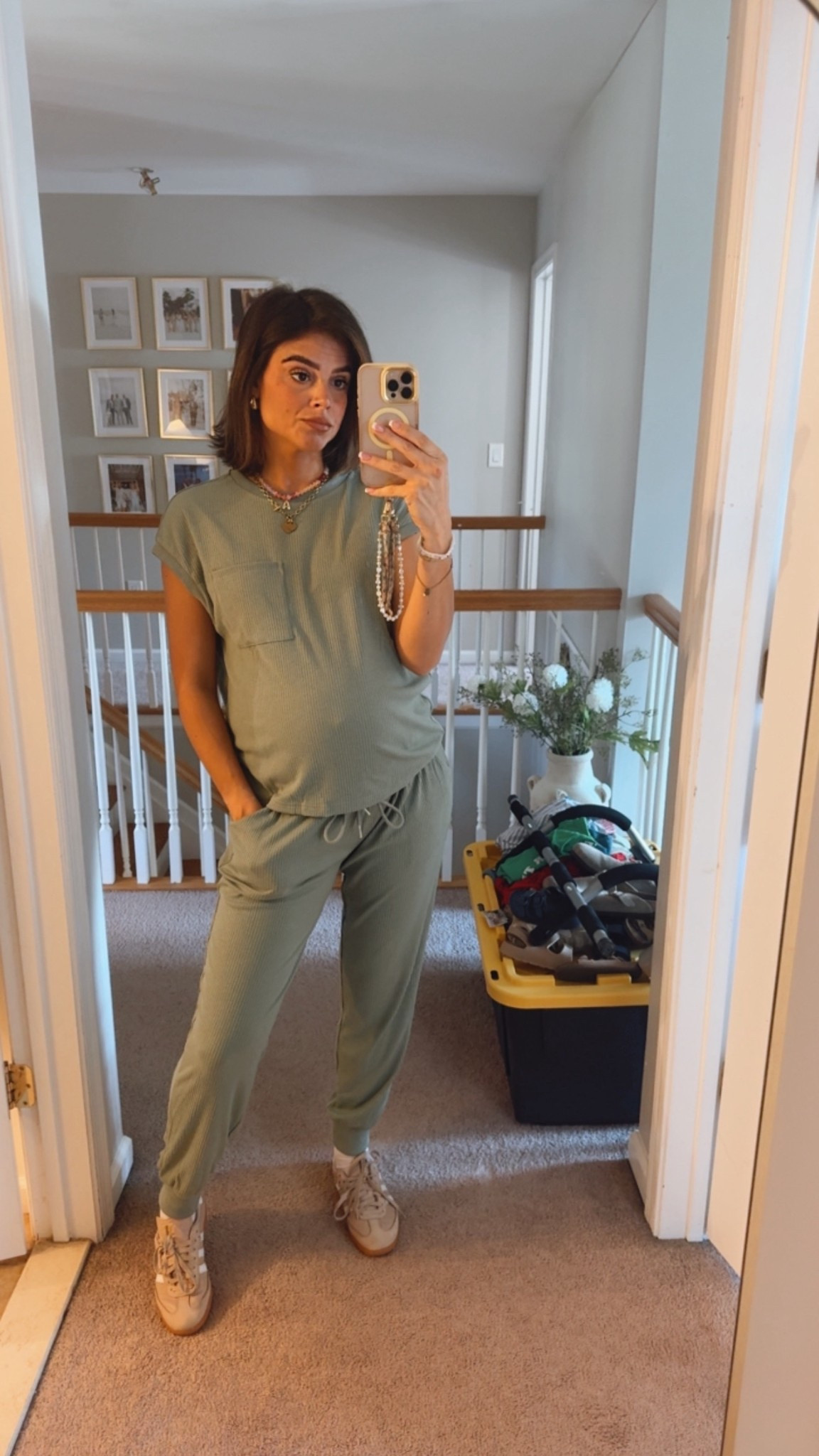 Cozy non-maternity outfit - I’m in a size medium 

#LTKootd #LTKmomlife #LTKgrwm