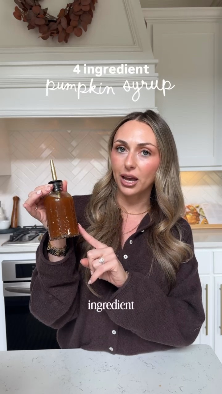 4 ingredient pumpkin syrup! 👏

#LTKHome