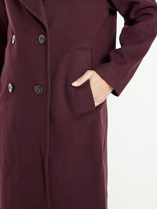 Oversized Twill Overcoat | Old Navy (US)