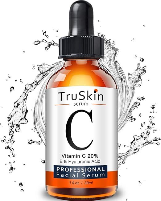 TruSkin Vitamin C Serum for Face, Topical Facial Serum with Hyaluronic Acid & Vitamin E, 1 fl oz. | Amazon (US)