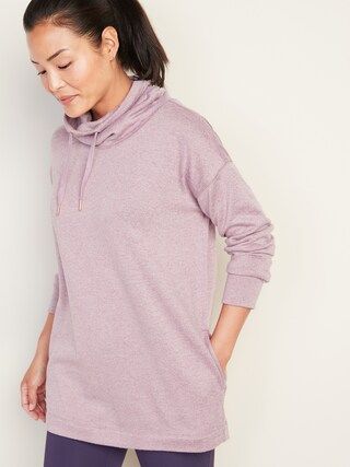 Sweater-Knit Mock-Neck Tunic Sweatshirt for Women | Old Navy (US)