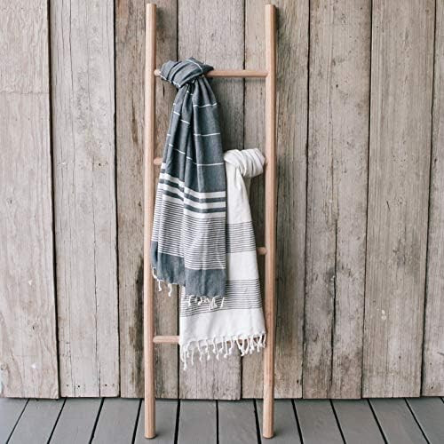 Sandstone & Sage Blanket-Ladder | Hand Made Natural 5ft Wooden Ladder Shelf | Farmhouse Decor to ... | Amazon (US)