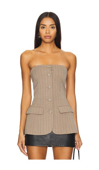 Emerald Top in Smokey Bro | Revolve Clothing (Global)