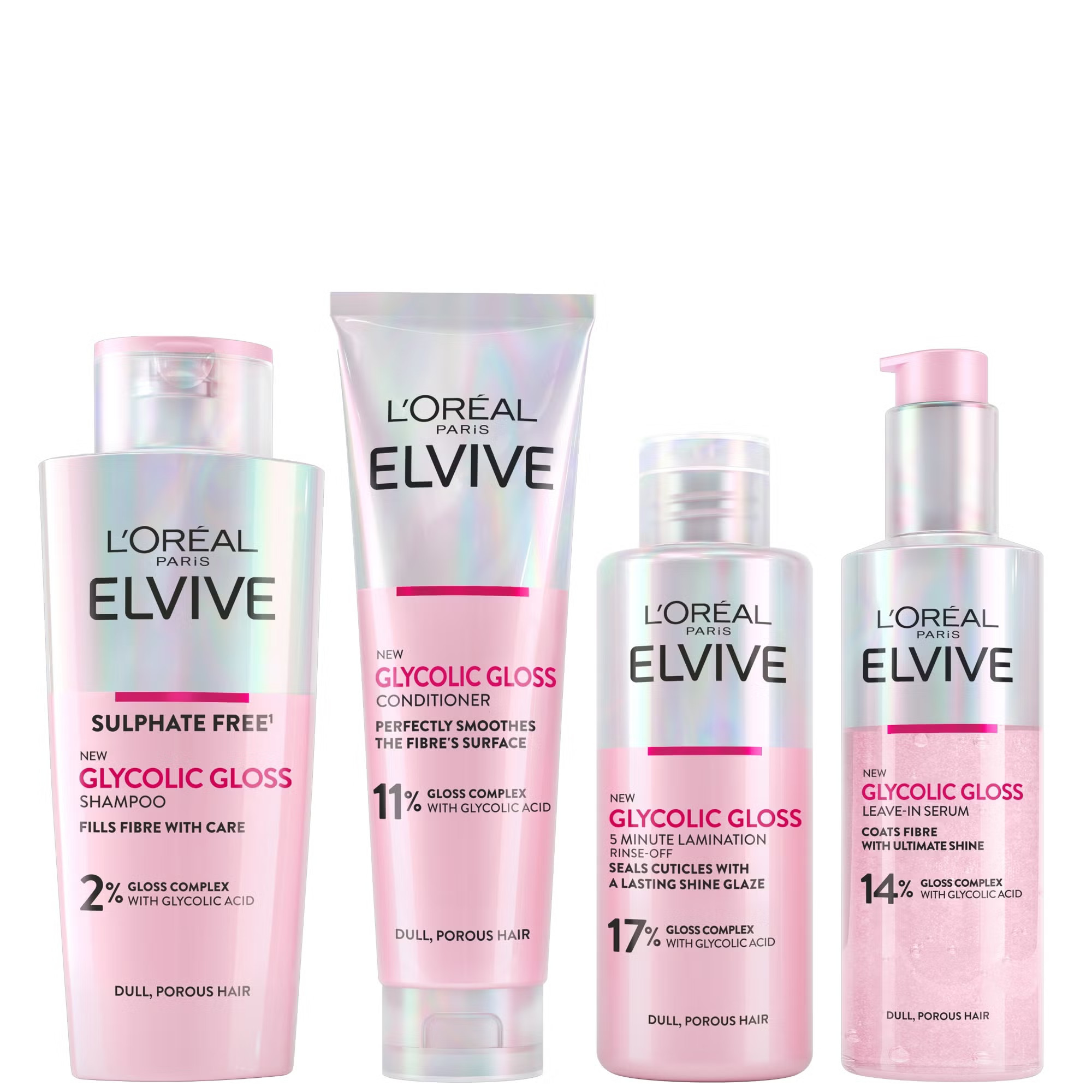 L'Oréal Paris Elvive Glycolic Gloss Glossing Routine for Dull Hair | Look Fantastic (UK)