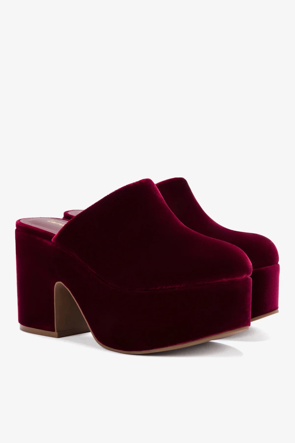 Miso Platform Clog In Wine Velvet | Larroude
