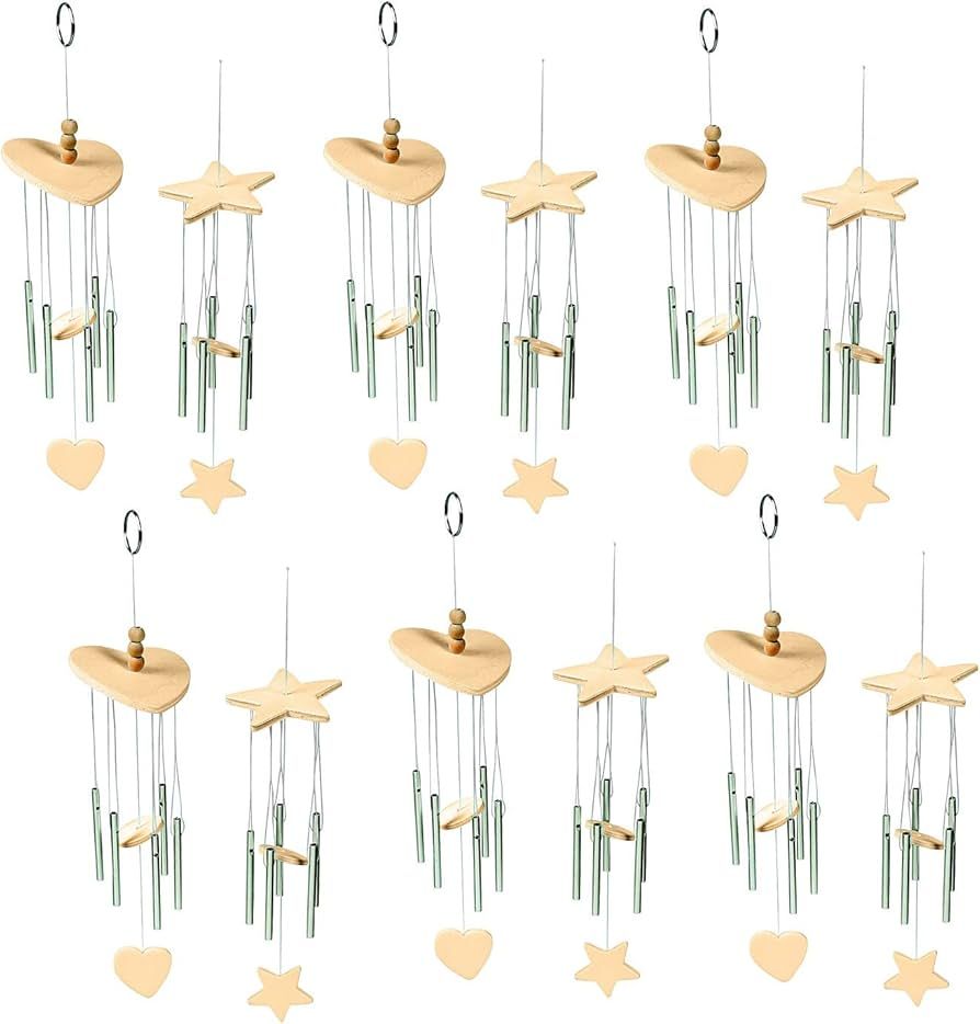 Paint Your Own Wood Wind Chimes - Makes 12 - Make Your Crafts for Kids and Fun Home Activities | Amazon (US)