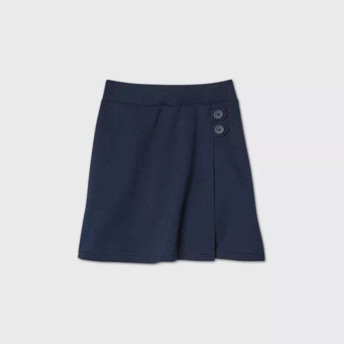 Girls' Stretch Uniform Knit Skorts - Cat & Jack™ Blue | Target