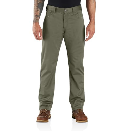 Carhartt Men's Force Relaxed Fit Lined Pant, Dusty Olive | Amazon (US)
