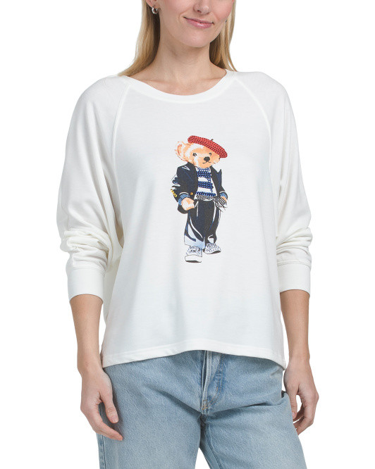 Baby French Terry Raglan Dolman Sleeve Top | TJ Maxx