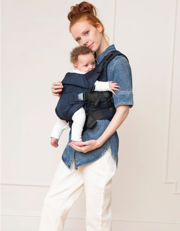 The CARIPOD™ Baby Carrier - Navy Cotton Canvas | Seraphine UK