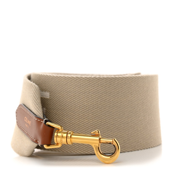 CELINE Jacquard Wool Logo Short Strap Beige White | FASHIONPHILE | FASHIONPHILE (US)