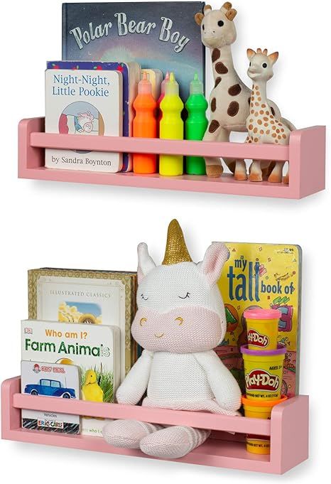 Brightmaison Bambini Floating Shelves, Toy Storage, Kids Bookshelf & Nursery Book Shelves for Wal... | Amazon (US)