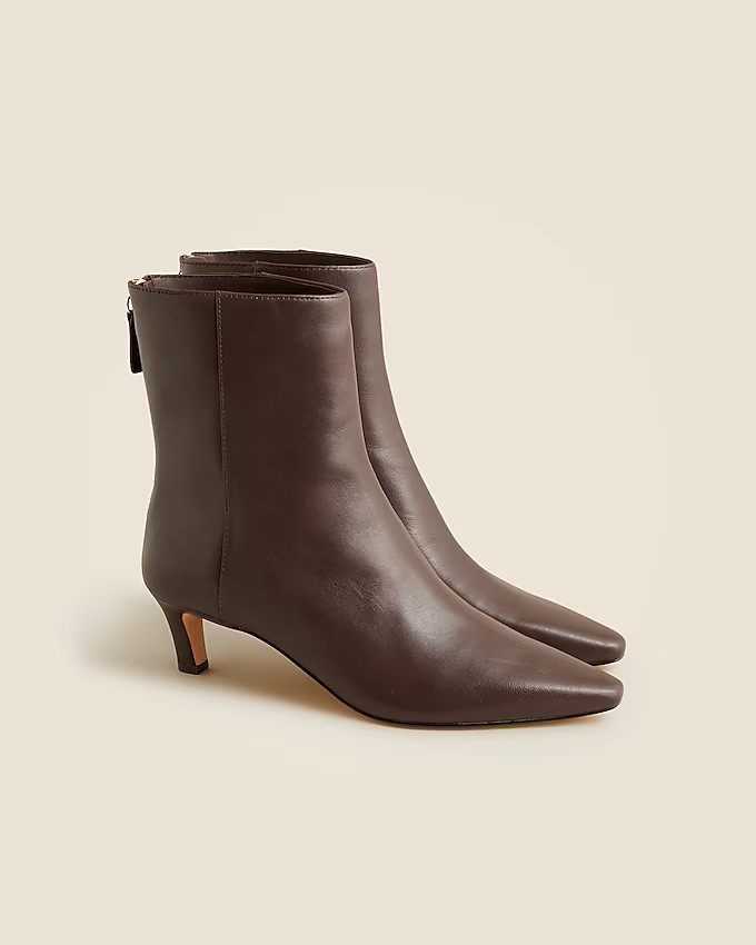 Stevie ankle boots in leather | J. Crew US