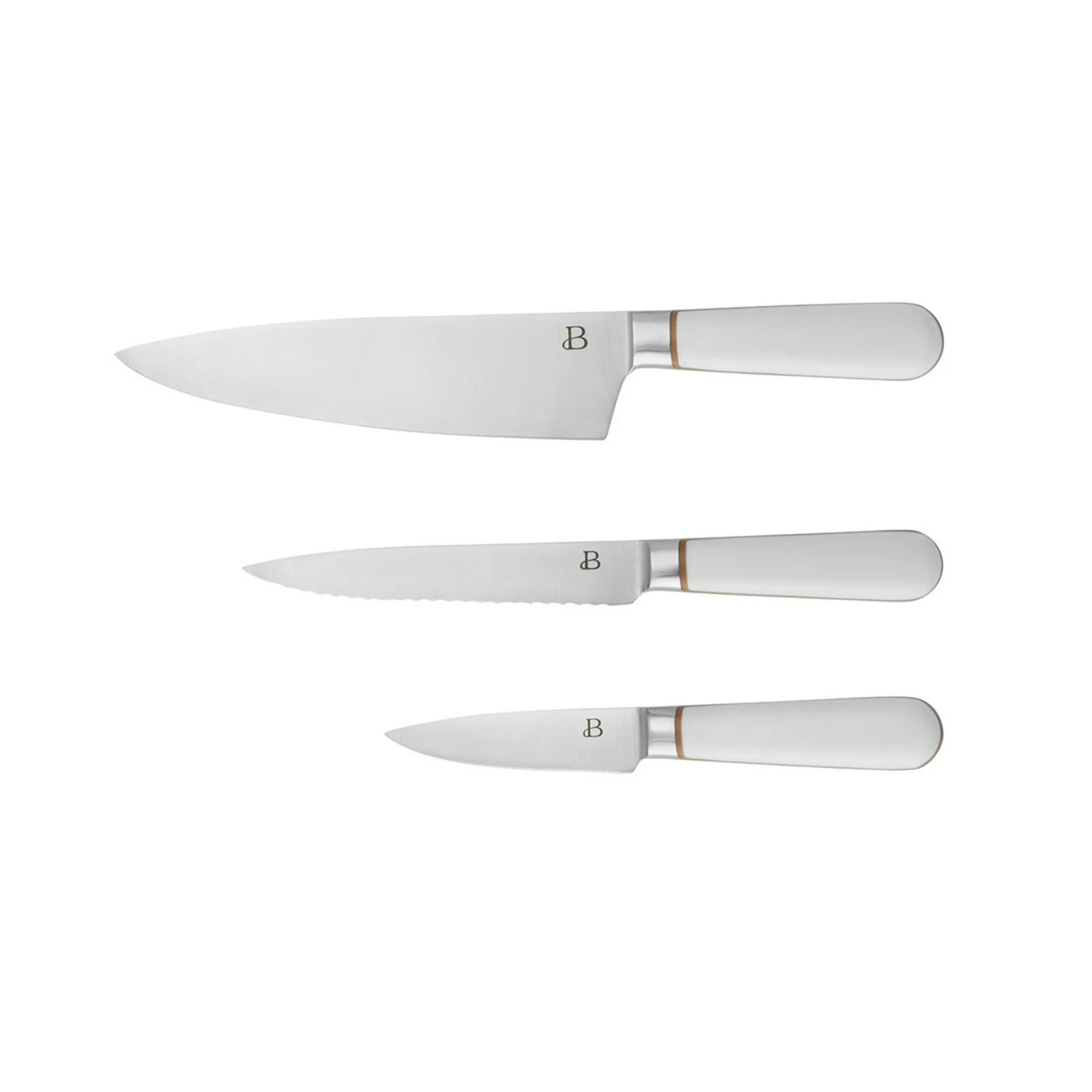 Beautiful 3-piece Chef Knife Set in White | Walmart (US)
