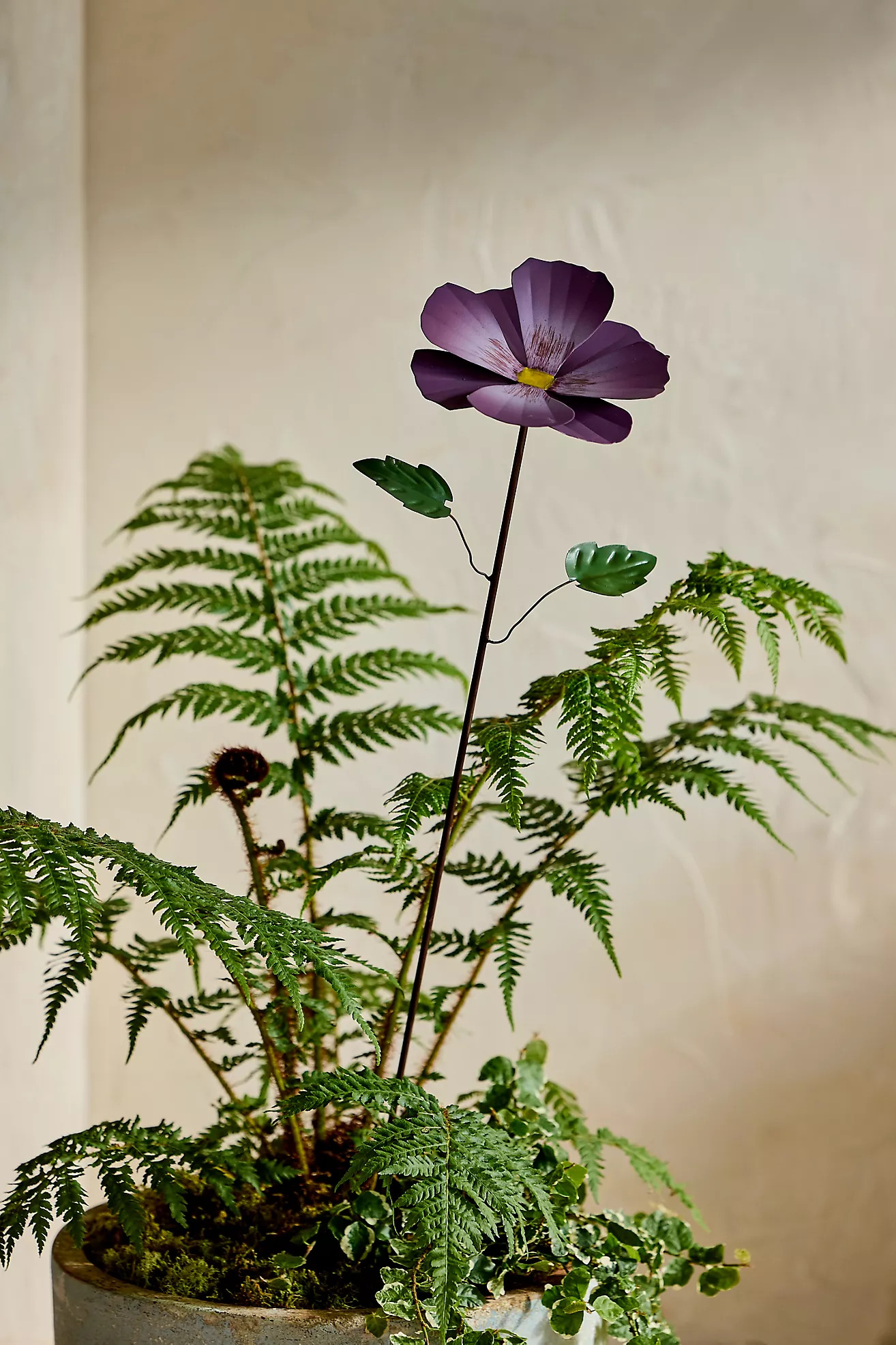 Purple Pansy Iron Stake | Anthropologie (US)
