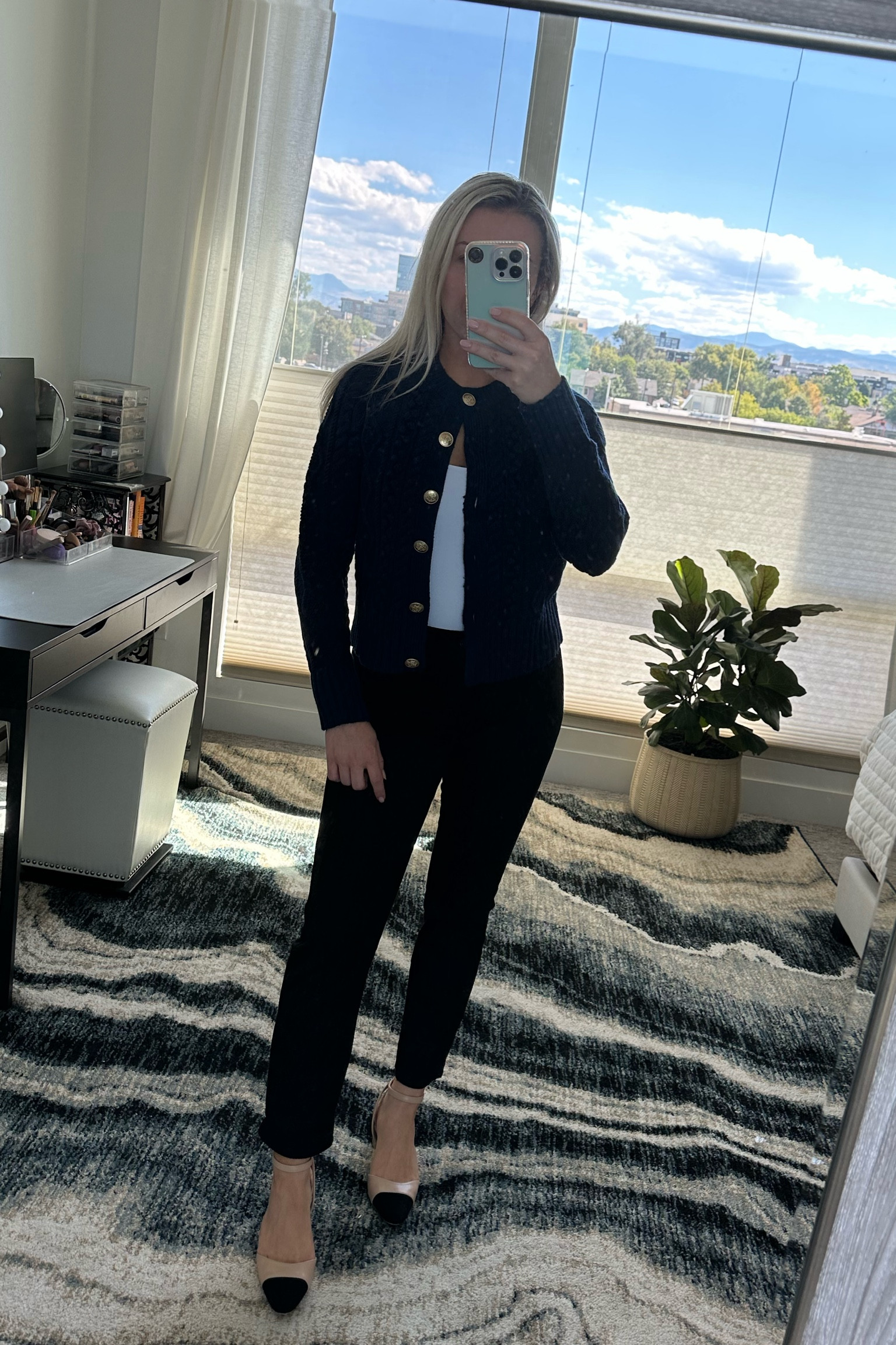 Fall fall baby 🍂

JCREW cardigan and straight leg jeans 
Lulus Chanel look a like sling back heels 

Cardigan / fall outfit / fall fashion / corporate fashion / work outfit / office outfit / wear to work / preppy / old money / classy / timeless / conservative / modest / everyday outfit 

#LTKfindsunder100 #LTKSeasonal #LTKstyletip