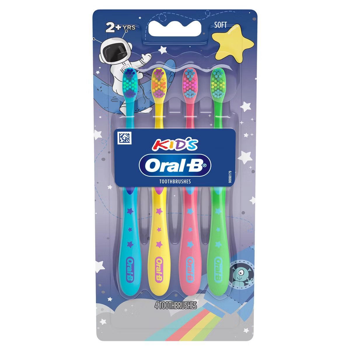 Oral-B Kids Soft Toothbrush with Space Designs - 4pk | Target