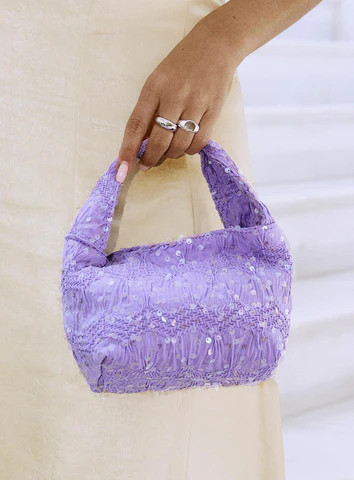 Pick Sides Sequin Bag Purple | Princess Polly US
