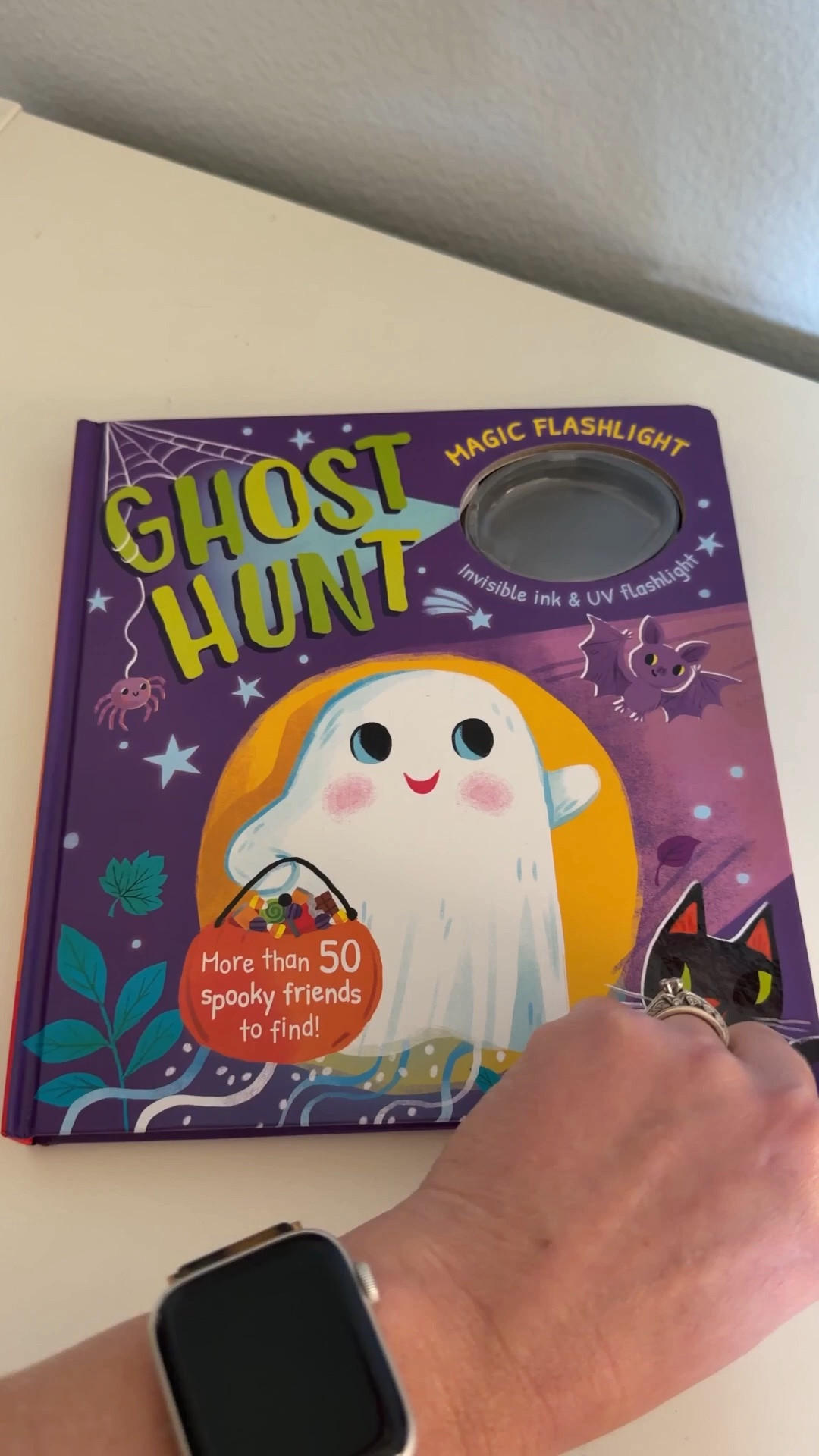 I know it’s only August… but I couldn’t pass up this Halloween find for just $7! 👻 It comes with a UV flashlight so kids can search each page for hidden ghosts, making storytime feel like a game.

#LTKSeasonal #LTKKids