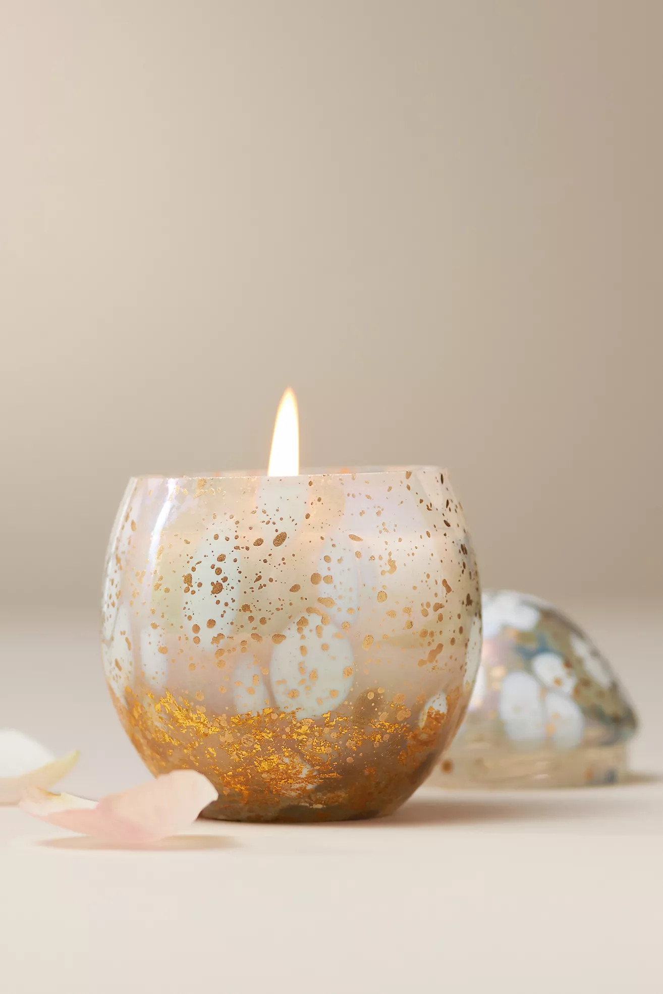 Cheena Egg Fruity Peach Chamomile Glass Candle | Anthropologie (US)