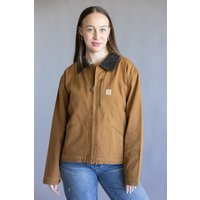 Carhartt Rugged Flex Canvas Detroit Jacket for Women in Carhartt Brown | Glik's