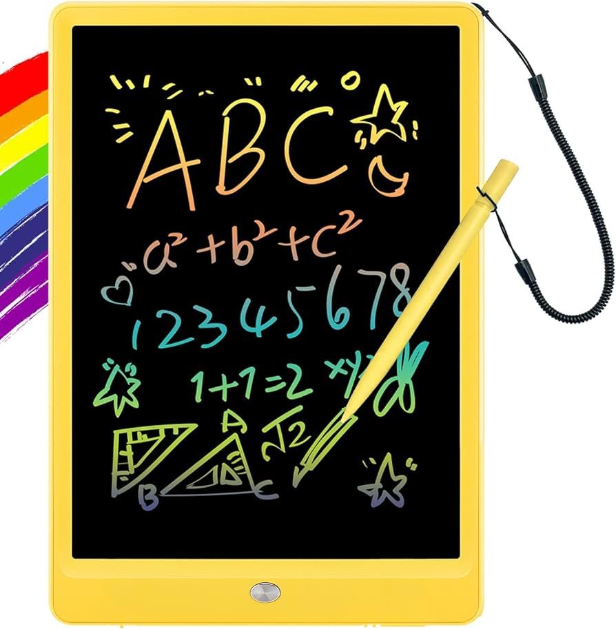 ORSEN LCD Writing Tablet 10 Inch, Colorful Doodle Board Drawing Tablet, Erasable Reusable Writing... | Amazon (US)