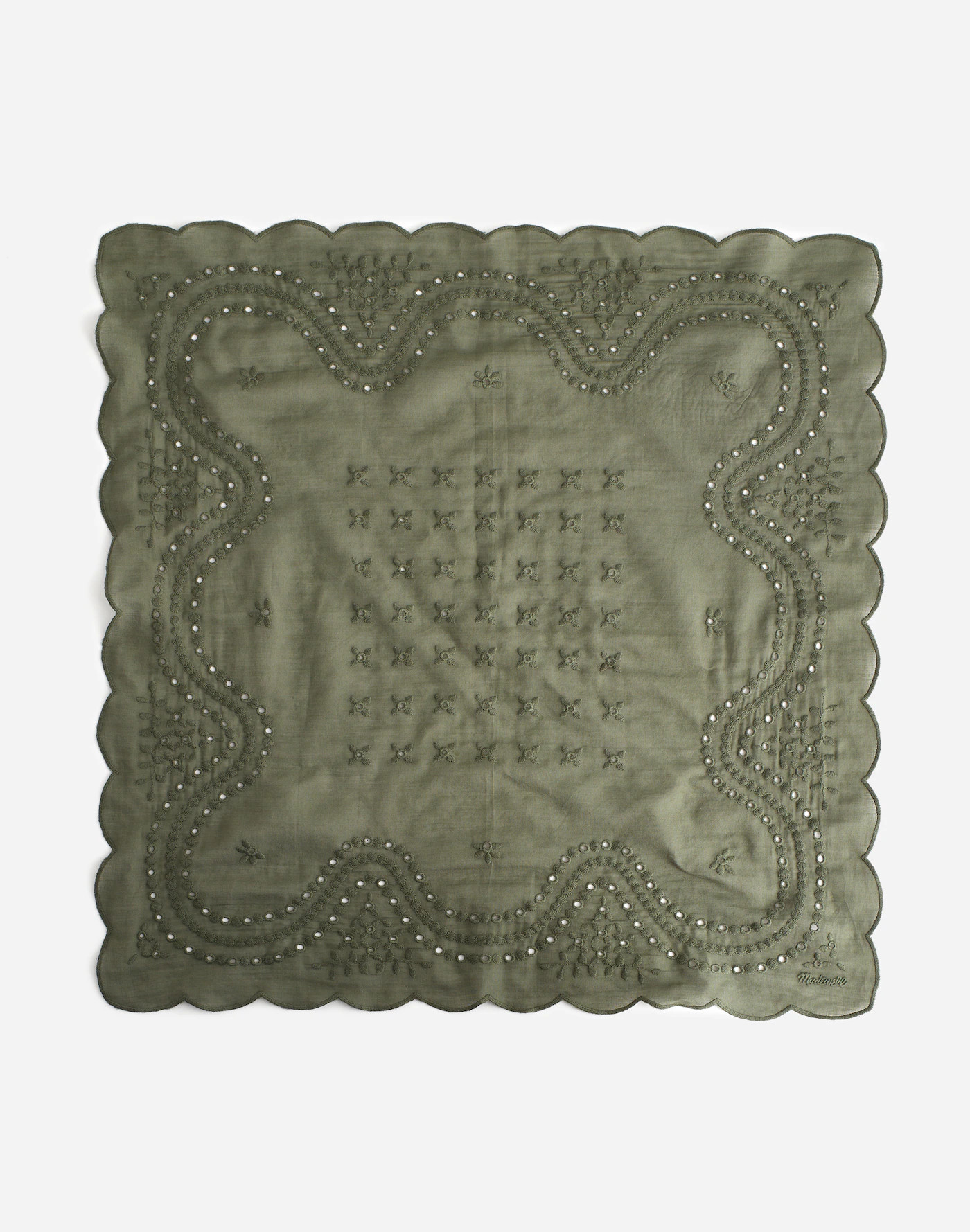 Organic Cotton Eyelet Bandana | Madewell | Madewell