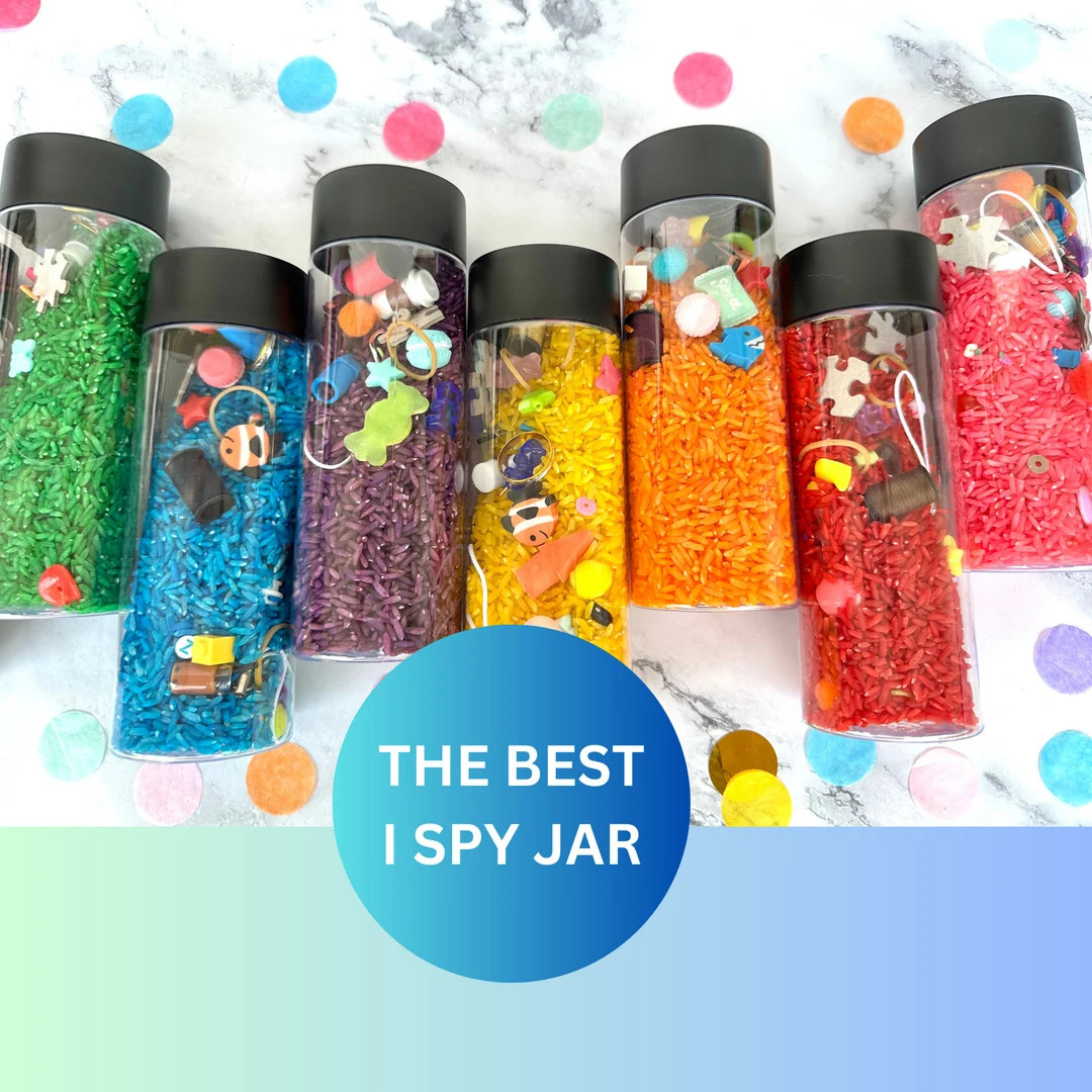 Sensory Bottle I Spy Jar I Spy Bottle Calm Down Jar Kids - Etsy | Etsy (US)