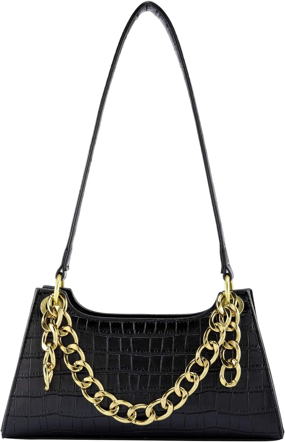 Ayliss Women Small Crocodile Tote Clutch Shoulder Handbag Classic Troc Purse Wallet Bag Top Handl... | Amazon (US)