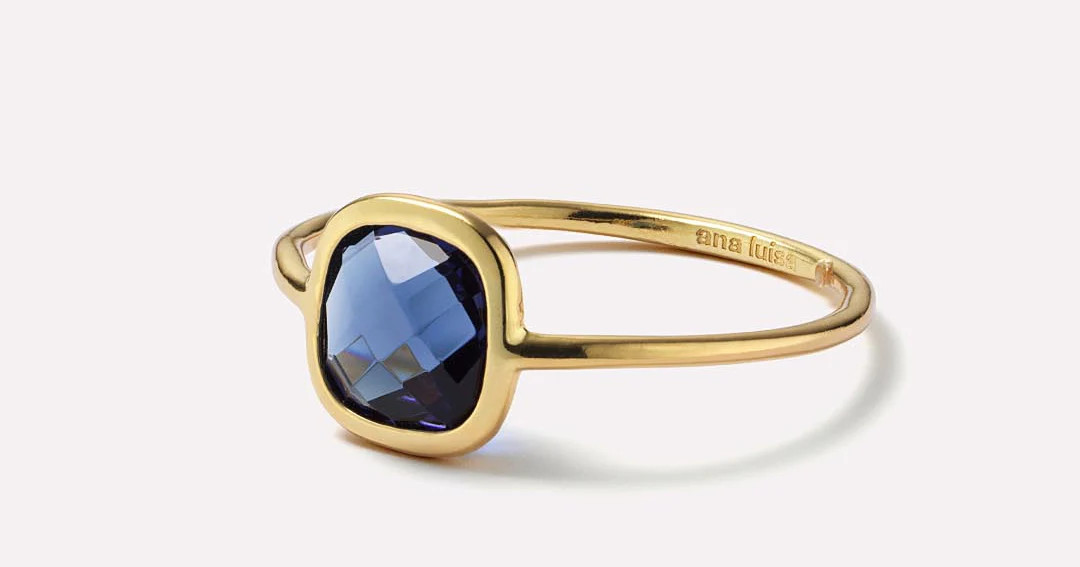 Mae Ring Dark Blue | Ana Luisa