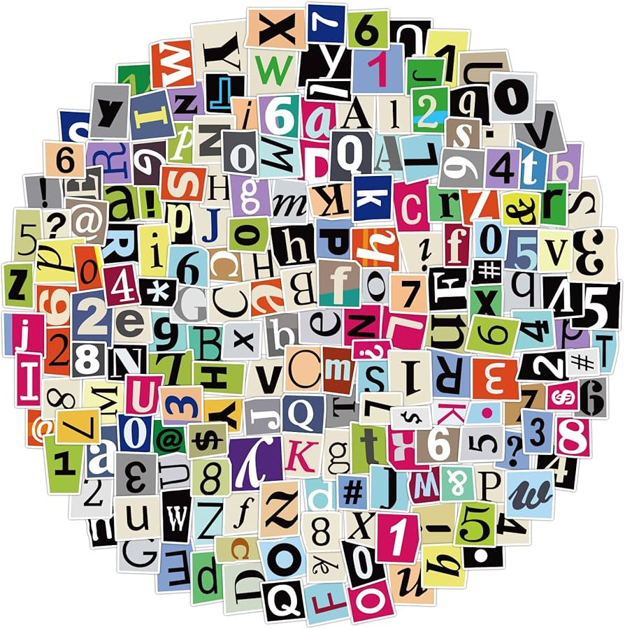 200Pcs Alphabet Stickers Waterproof Vinyl Decals for Scrapbooks, Notebook, Classroom Decor, Door,... | Amazon (US)
