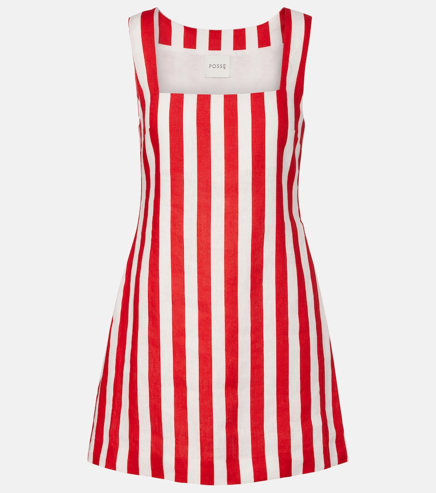 Posse Alice striped linen minidress | Mytheresa (US/CA)