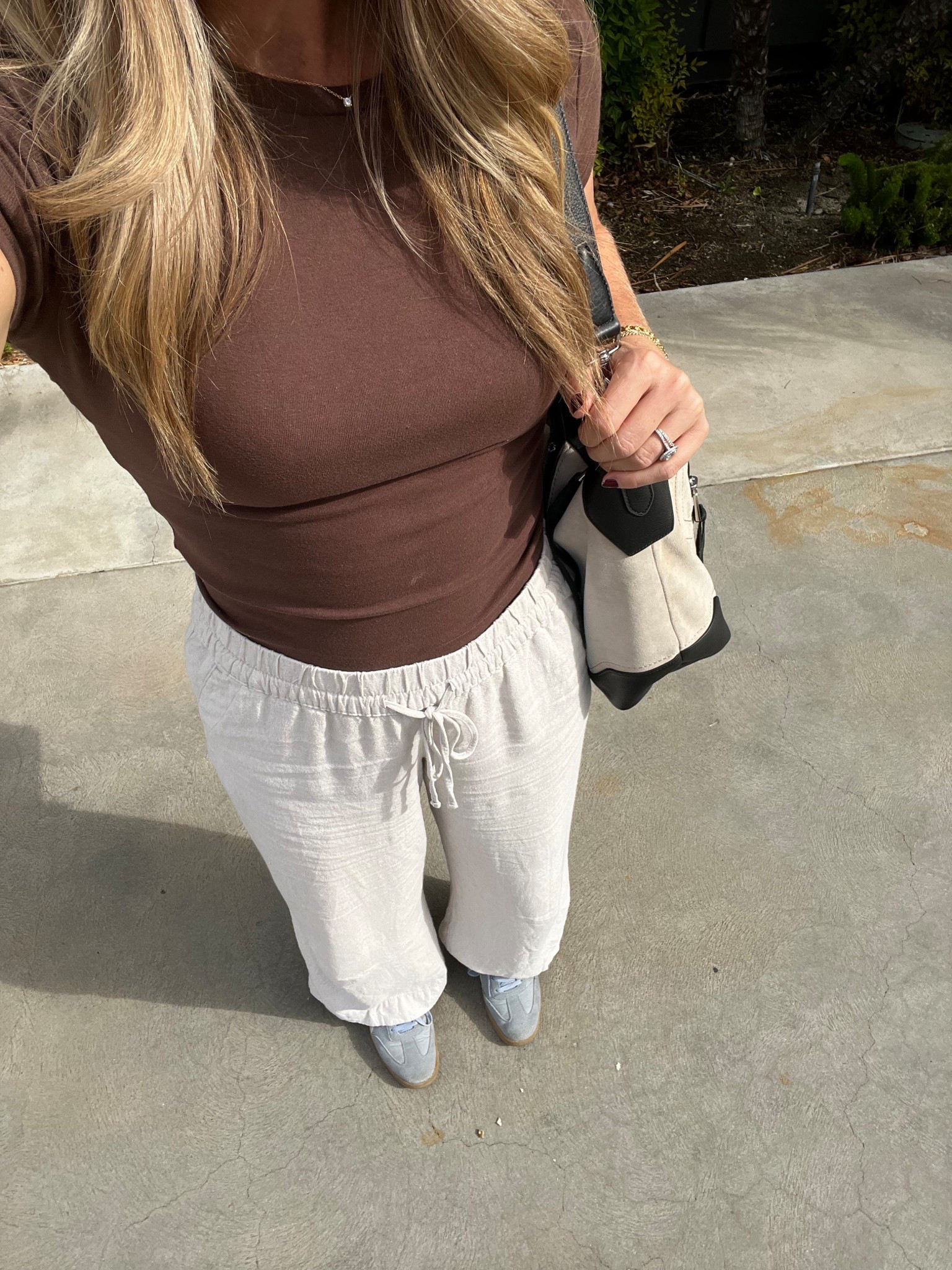 Wearing L in baby T from Sote