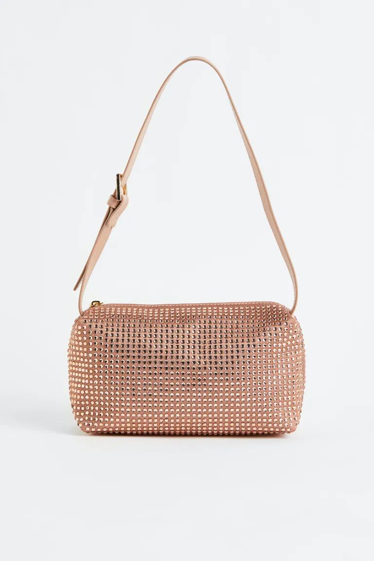 Rhinestone-embellished Shoulder Bag | H&M (US)